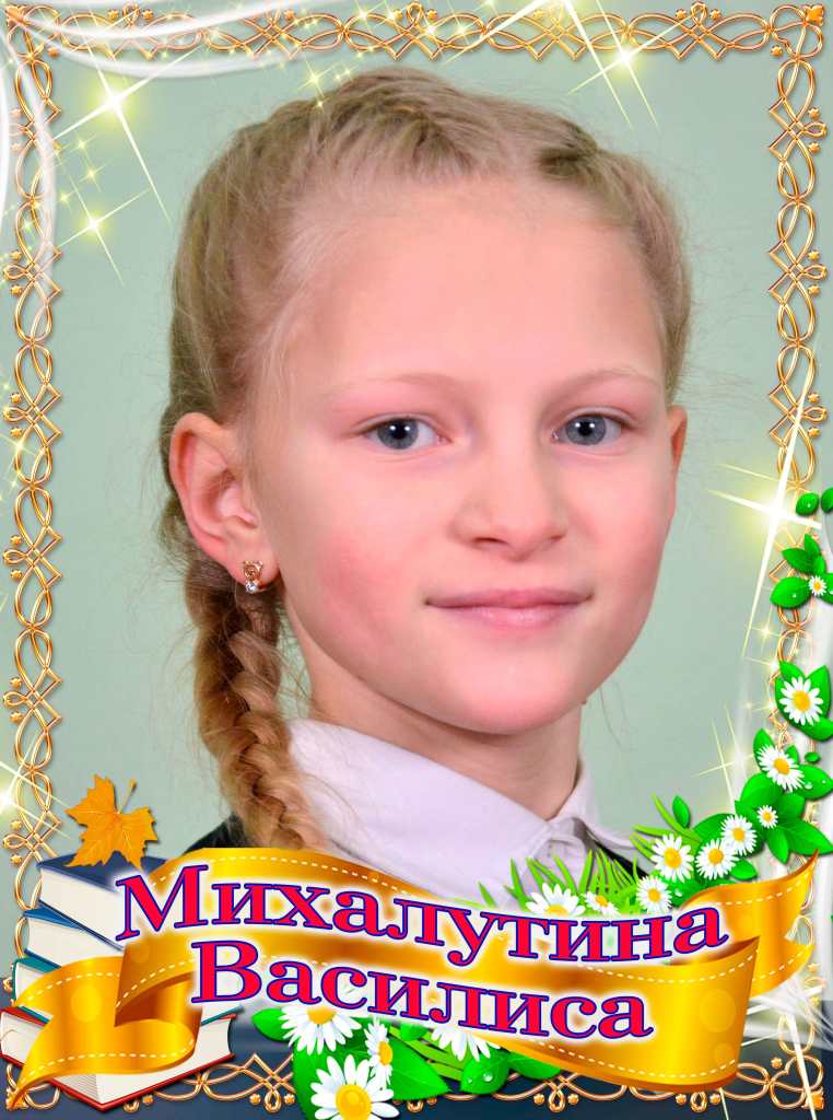 Михалутина Василиса.